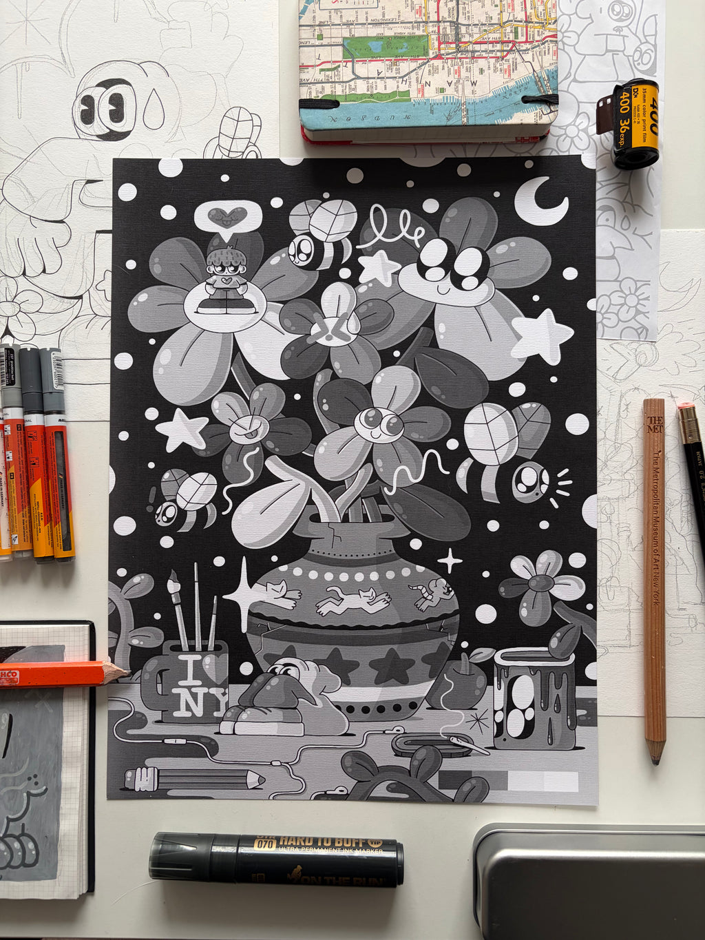 Print BL(OO)M - 30x40 cm