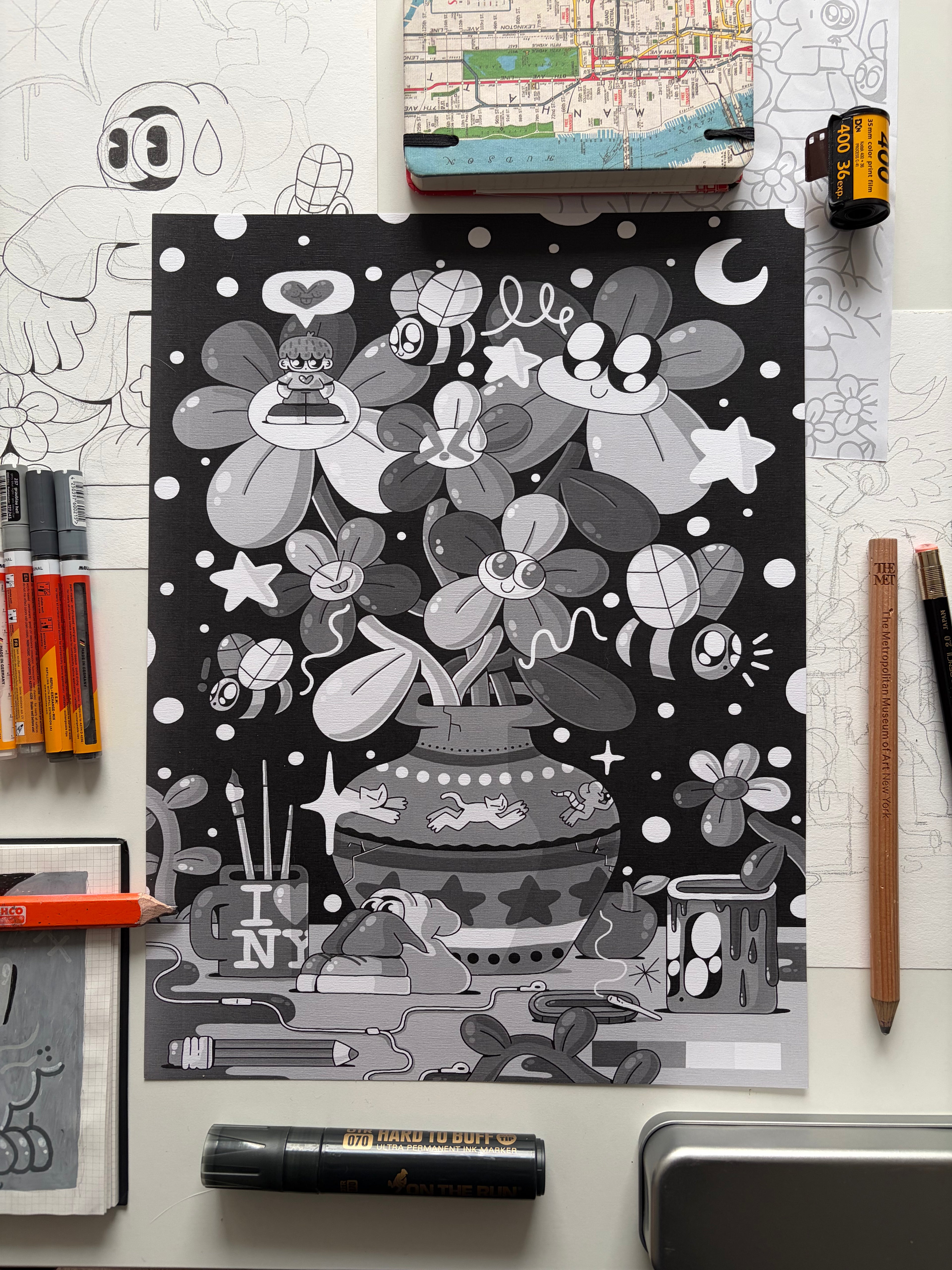 Print BL(OO)M - 30x40 cm